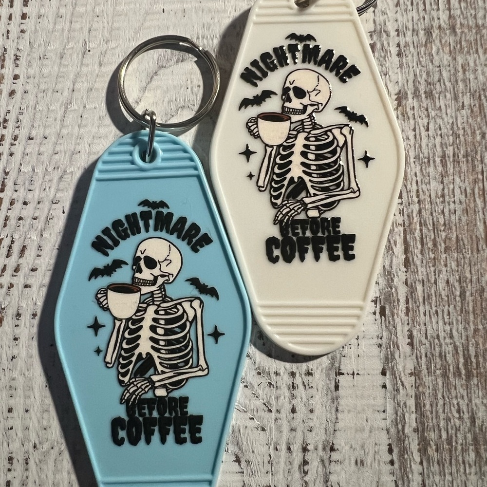 Nightmare Before Coffee Keychain